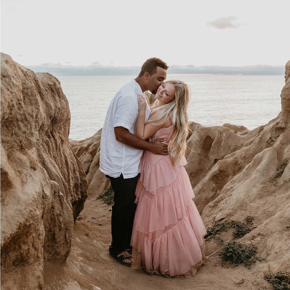 Tiered Mesh Gown